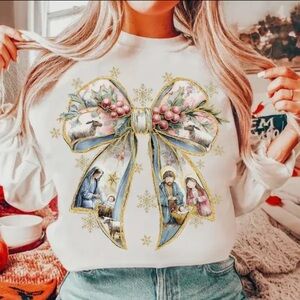 Christmas Sweaters | Christmas Manger sweater Sweatshirt, nativity scene